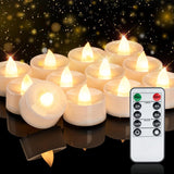 Homemory Ivory and White LED Votive Candles with Remote – Modern Tabletop Decor for Bookshelves, Sconces, and Fireplace Mantels