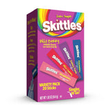 Skittles Singles To Go – Low Calorie Water Flavoring Sticks for Cutting Soda at Home and Office