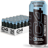 C4 Ultimate Sugar Free Energy Drink for Camping Trips and Long Haul Driving Alertness, 16oz Pack of 12