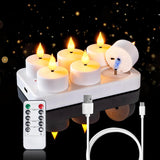 Homemory Flameless LED Tealights as Birthday Gift for Mom, Cozy Home Decor Set