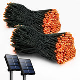 Lumify Solar String Lights Outdoor 2-Pack – Garden, Fence and Pergola Decor, Warm White 200LED