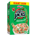 Kellogg's Apple Jacks Cereal – Low-Fat Apple Cinnamon Breakfast with Plant Milk, 23oz Giant Size