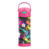 THERMOS FUNTAINER Stainless Steel Water Bottle for Children – Lightweight 8.4-Inch Design Fits Standard Lunchbox Side Pockets