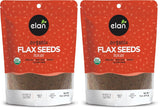 Elan Organic Whole Flaxseed, 9 oz Twin Pack – Practical Wellness Gift for Vegan Bakers and Smoothie Lovers
