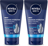 NIVEA MEN Maximum Hydration Face Wash – Daily Self-Care Cleanser for Men, Hydrating Morning and Nightly Skincare Ritual