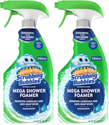 Scrubbing Bubbles Mega Bathroom and Shower Cleaner Spray – Crystal-Clear Glass Enclosures for a Hotel-Style Ensuite, 32oz
