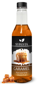 Syruvia Pumpkin Spice Coffee Syrup - Holiday Stocking Stuffer and Birthday Gift for Coffee Lovers, 12.7 fl oz Bottle