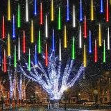 Joomer Falling Icicle Lights – Christmas Gift for Parents & Hosts, Festive Outdoor String Lights in 5 Colors