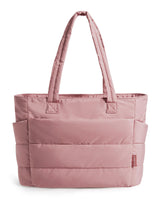 BAGSMART Puffy Tote – Minimalist Quilted Bag in Neutral Tones for a Clean Everyday Look