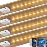 LuminGlow Battery LED Strip Lights – Clean Cordless Lighting for Minimalist Shelves and Under-Cabinet Spaces