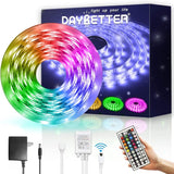 DAYBETTER LED Strip Lights 32.8ft – Focus-Friendly Ambient Backlight for Home Office Desk and Study Setup