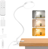 Glocusent Child-Safe Clip LED Nightlight for Kids Room – Flicker-Free Bedside Lamp with Remote Control for Nursery and Playroom