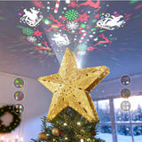 DG-Direct Lighted Star Christmas Tree Topper with Snowflake Projector – Premium Two-in-One Statement Piece for the Elevated Holiday Home
