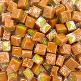 LAETAFOOD Caramel Cubes Candy – Premium Dessert Topping for Elegant Plating, Green Apple Vanilla Caramel, 1 lb Bag