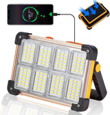 LUMENHUB Solar Work Light – Job Site & Workshop Floodlight, 10000LM Cordless Task Lighting