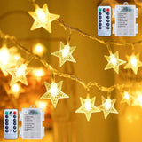 Brightown Star String Lights – Safe Nursery Nightlight for Baby Room and Crib Decor, 50 LED Battery Operated with Auto Timer