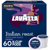 Lavazza Dark Roast Single Serve Coffee Pods – Intense Afternoon Pick-Me-Up for Office Break Room, 60ct