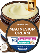 Venture Pal Topical Magnesium Cream – Evening Self-Care Lotion for Leg Cramp and Muscle Tension Relief
