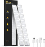 LUMIORA Under Cabinet Light – Slim Magnetic Closet Lighting, Tool-Free Adhesive Mount, Clean Scandinavian Kitchen Accent, 2 Pack