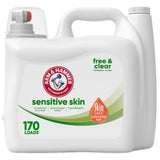 ARM & HAMMER Free & Clear Sensitive Skin Liquid Detergent – Dye-Free Simple Clean for Clutter-Free Apartment Laundry Space