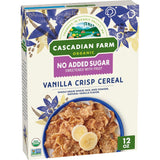 Cascadian Farm Organic Vanilla Crisp Cereal – Camping Breakfast Cereal for Hikers and Road Trippers, No Refrigeration Needed