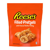Reese's Filled Pretzels Peanut Butter and Strawberry Nuggets – Portable Resealable Snack for Road Trips, Tailgates, and Picnics