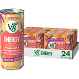 V8 +Energy Uncluttered Energy Drink – One Can, One Fruit and Vegetable Serving, One Cup of Coffee Worth of Focus, Peach Mango 6 Pack