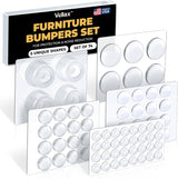 CLEARGRIP Clear Silicone Bumpers – Invisible Furniture Pads for Living Room, Bedroom Closet, and Curio Cabinet Styling
