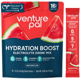 Venture Pal Sugar Free Electrolyte Powder Packets – Daily Morning Hydration Ritual for Keto and Wellness Routines, 16 Single-Serve Sticks
