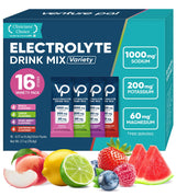 Venture Pal High Sodium Electrolyte Powder Sticks – Trail-Ready Hydration Packets for Hikers and Backpackers, Zero Sugar 16-Count