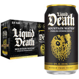 Liquid Death Still Mountain Water – Pure American Mountain Spring Water for Daily Gym and CrossFit Hydration