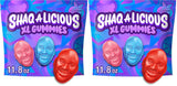 SHAQ-A-LICIOUS XL Chewy Gummies Individually Wrapped Snack-Size Bags for Secret Santa, Office Gift Exchanges, and Basketball Fan Gift Baskets, 8.5 oz Sour