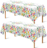 OHOME Halloween Party Tablecloth Bundle – Reusable Holiday Linens for Living Room and Entryway Displays