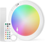 Combuh Rechargeable Wireless Shower Light – Flameless Battery Operated Overhead Lamp Safe for Kids and Pets in Damp Rooms