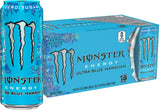 Monster Energy Ultra Blue Hawaiian – Long Lasting Tropical Energy for Home Office and Co-Working Focus, 15 Pack
