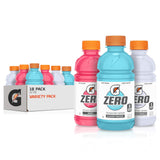 Gatorade G Zero Sports Drink – Portable Electrolyte Refuel for Hiking, Camping and Patio Workouts, Variety Pack of 18