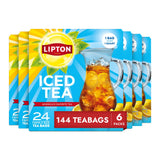 Lipton Iced Tea Bags Unsweetened – Refreshing Sugar Free Drink for Open Air Events and Picnics, Pack of 24