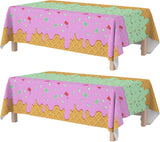 OHOME Halloween Decorations - Waterproof Halloween Table Cover for Porch Candy Station, Garage Haunted House Setup, and Outdoor Buffet, 2 Pack