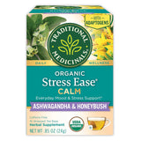 Traditional Medicinals Organic Stress Ease Focus Tea – Daily Herbal Wellness Ritual for Calm Energy, 16 Compostable Tea Bags