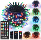 iBaycon Flameless LED String Lights – Smoke Free Bedroom and Home Lighting with Low Voltage 12V Plug and Auto Timer