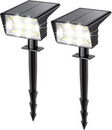 Aogek IP68 Waterproof Solar Landscape Lights for Side Yard and Driveway Safety — Auto Dusk-to-Dawn, No Electrician Required