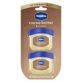 Vaseline Cocoa Butter Mini Lip Balm 2 Pack – Ready-to-Give Housewarming Present, Travel Size Healing Balm