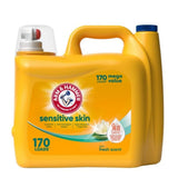ARM & HAMMER Sensitive Skin Liquid Detergent – Skin-Safe Laundry for Reactive and Sensitive Households, 105 Loads