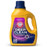 ARM & HAMMER Deep Clean Odor Formula Liquid Laundry Detergent, Radiant Burst Scent – Open-Air Laundry Solution for Sports Practice Uniforms and Outdoor Towels, 150 Fl Oz, 100 Loads