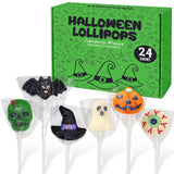 Dye-Free Halloween Lollipops Individually Wrapped Festive Trick-or-Treat Gift Box for Kids and Holiday Gifting
