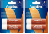 Vaseline Lip Therapy Cocoa Butter Twin Pack – Practical Birthday Gift for Mom and Women, Hydrating Lip Balm Set