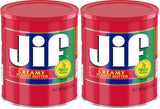 Jif Creamy Peanut Butter 4 lb Can - Mindful Snacking Spread for Celiac and Sensitive Eaters