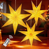 5Pcs Frozen-Themed Paper Snowflake Lanterns with LED – Flame-Free Party Backdrop and Kids Bedroom Decor, No Burn Risk