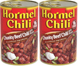 HORMEL Chunky Beef Chili with Beans — Kid-Friendly Chili Topping for Hot Dogs and Game Day