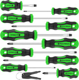 Amartisan 10-Piece Magnetic Screwdriver Set – Workshop Essential for Repair Technicians, Chrome Vanadium Steel Drivers